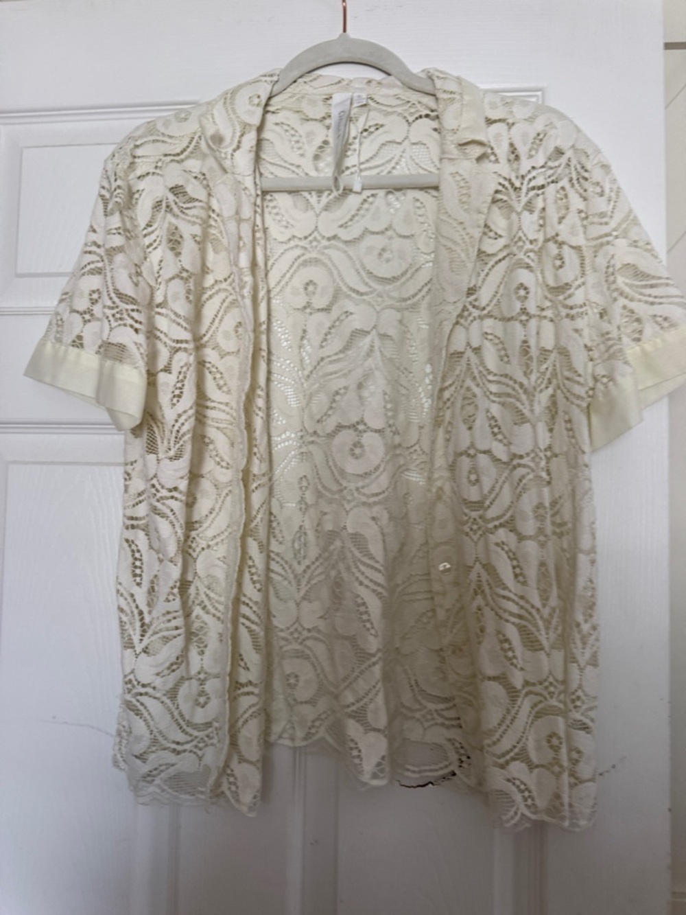 grand & greene Ivory Crochet Lace Blouse